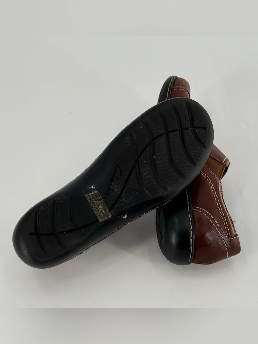 CLARKS ASHLAND ALPINE WOMEN’S‎ SLIP-ON SHOES 6 Brown